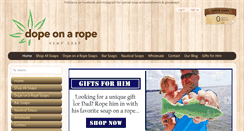 Desktop Screenshot of dopeonaropesoap.com