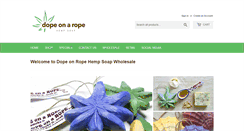 Desktop Screenshot of dopeonaropesoap.net